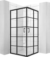 Sprchový Kout Rea Delta Black 90X90
