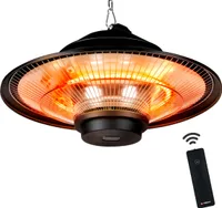alpina Heizstrahler Terrasse GS1500 - Infrarotheizung 1500W - Deckenheizstrahler - mit Fernbedienung - IP44