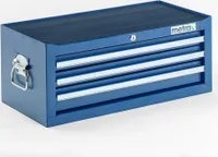 Werkzeugkiste, Aufsatz, 3 Schubladen, blau