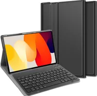 Cazy Tastatur Hülle Kompatibel mit Xiaomi Redmi Pad SE - Schutz Etui mit magnetisch Abnehmbarer Tastatur - Layout: Qwerty