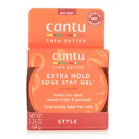 Cantu Shea Butter Extra Hold Edge Stay Gel for Natural Hair 2.25oz 64g