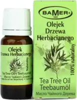 BAMER | Naturalny Olejek Eteryczny Drzewo Herbaciane 7 ml – Aromaterapia, Zapach do Świec i Sauny – Idealny na Katar i Kaszel