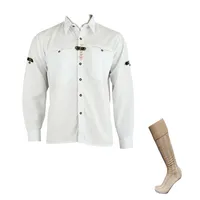 Trachtenhemd Fashion Trachten Herren Hemd Oktoberfest Hemd inkl. Socken - Größe 4XL