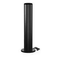 Blumfeldt SmartFlow Tower 700W Infrarotheizung – 360° Wärme, Edelstahl, WLAN- & App-Steuerung, Thermostat, Überhitzungsschutz, Kindersicherung, Touch Control, Ideal für Räume bis 14 m², Schwarz