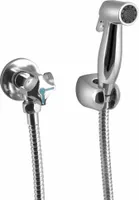 WC-Handbrause mit Doppelventil und Spülkasten-Wasseranschluss, Chrom