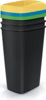 Odpadkový koš COMPACTA Q DROP SET, 3x45l