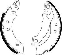 A.B.S. Bremsbackensatz Hinten (8793) für FORD Orion I Escort IV III II |