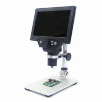 Digitálny mikroskop 12MP 7-palcová veľká farebná obrazovka Veľký základný LCD displej 1-1200X Kontinuálne