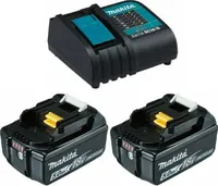 Makita 2X BL1850B + 1X DC18SD (POWER SOURCE KIT)