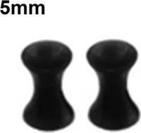 Ohrmessgeräte, Fleischtunnel, schraubbare Ohrdehner, Expander, Piercing, Körperschmuck-5 mm