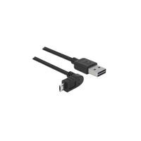 85561 - Kabel EASY-USB2.0-A Stecker > EASY-USB2.0-Micro-B Stecker gewinkelt oben / unten, 5 m
