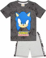 Sonic The Hedgehog - "Gaming" Schlafanzug mit Shorts für Jungen NS5752 (116) (Grau)