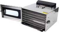 Dehydrátor Sušička ovoce 400W Dehydrátor z nerezové oceli 6 polic Sušička na zeleninu Sušička potravin pro ovoce Maso Zelenina Bylinky