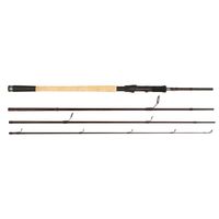ABU GARCIA Tormentor Travel Spin, 2,44m, 8ft, 8-24g, 4 Teile, Spinning Reise Angelrute, 1520989