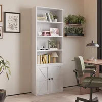 FCH Bücherregal, Standregal mit Schubladen,60x23.5x180cm,weiß