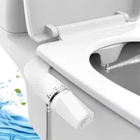 Bidet Sprühaufsatz Toiletten Spritzdusche Dusche Aufsatz Doppel Düse Bidet Toilettenaufsatz Po-Dusche