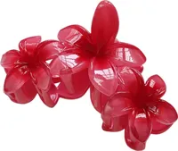 Haarklammer für Damen, Blumenform, Farbverlauf, Haarspange, leicht, bunt, Haarspange für den Hinterkopf