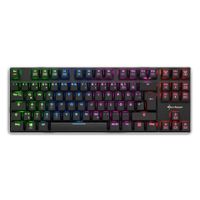 Sharkoon PureWriter TKL RGB Mechanische Low Profile-Tastatur, deutsches Layout, blaue Schalter, schwarz