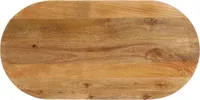 Design Tischplatte 90x40x2,5 cm Oval Massivholz Mango, Tischplatten 2024 Neu