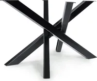 Magnetic Mobel Tischgestell Orion (L -Size 113X73Xh71 Cm, Schwarz) Design Kreuzgestell Schwerlast Massiv Tischkufen Stahl Tischbeine Metall Profil 8X4 Cm