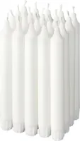 IKEA JUBLA 50 Stück Tafelkerzen Lüsterkerzen duftneutral weiß