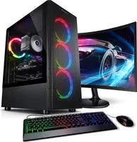 kiebel.de PC Set Gaming mit 24 Zoll TFT Total 11 Intel Core i9-11900KF, 32GB DDR4, NVIDIA RTX 4060 8 GB, 1TB SSD, 2TB HDD, WLAN, Windows 11, Komplettsystem Gaming
