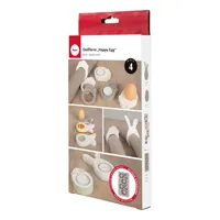 Rayher Silikon Gießform "Happy Egg", 14,5x26x2cm, 4 Formen, Box 1Stück