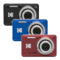 Kodak Pixpro FZ55 Kompaktkamera rot, Farbe:Blau