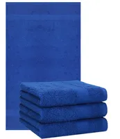Betz 4 Stück Handtücher 50x100 cm PREMIUM  100% Baumwolle  Farbe: royalblau