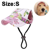 Hunde Baseballmütze, Basecap Verstellbar Sonnenschutz Hut Hundecap mit Ohrlöchern für Welpen Haustier
