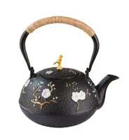 Teekannen aus Eisen klassische Form schwarz  Nr:120532 