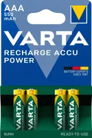 Varta Akku RECHARGE Power    AAA HR03  550mAh           4St.