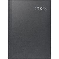 Kalendarium 2022 BRUNNEN 1076166902 Buchkalender Modell 761 Kompagnon Baladek-Einband schwarz 2 Seiten = 1 Woche 21 x 26 cm 