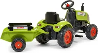 Falk Šlapací traktor 2041C Claas Arion s vlečkou a otevírací kapotou