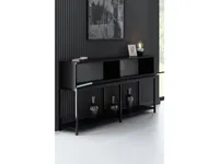 Skye Decor, Lord - Black, Wohnzimmerschränke, Schwarz, 150 x 80 x 30 cm