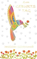 Geburtstag - Glückwunschkarte im Format 11,5 x 17 cm mit Umschlag