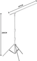 Fotografický stativ, výška 280 cm, nosnost 10 kg, SH-DJ-01-280-200