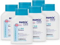 numis med Haar Shampoo ph 5.5 - Hautberuhigendes Haarshampoo für sehr empfindliche & sensible Haut 6x 200 ml