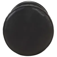 vidaXL Barhocker Schwarz Echtleder