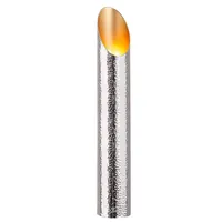 Fink Teelichthalter Firat goldfarben, silberfarben Aluminium, vernickelt Höhe 40 cm
