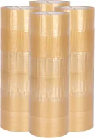 24 Rollen Paketklebeband leise abrollend PP Transparent 50 mm x 66 m Packband