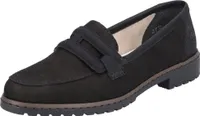 Rieker Damen Penny Loafer Slipper Leder 51864, Größe:38 EU, Farbe:Schwarz