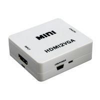 Mini konvertor HDMI na VGA, 1080p, stereo video a zvuk