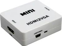 Mini konvertor HDMI na VGA, 1080p, stereo video a zvuk