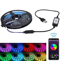 Smart Bluetooth LED Streifen RGB Farbwechsel USB Lichtband TV Hintergrund Beleuchtung Lichtleiste, 4m