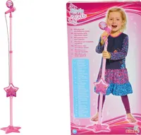 Standmikrofon Höhenv.85-115cm pink MP3