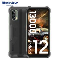 Blackview BV7100 Outdoorový telefón, 6,58" telefón bez zmluvy, 10GB+128GB, osemjadrový, Android 12, 13000mAh, 12MP+8MP fotoaparát, Dual SIM 4G, čierny