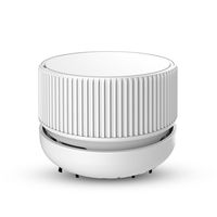 Tischstaubsauger, Mini Staubsauger Schreibtisch, USB Wiederaufladbar Tischsauger Drehbarer Tischsauger für Schule, Büro, Zuhause,Weiß