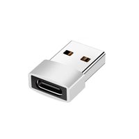 INF Adapter USB-C (weiblich) auf USB-A 2.0 (männlich) Silber