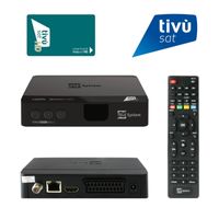 Telesystem TS9018 Full HD HEVC H.265 Smartcard HDMI DVB-S2 Sat Receiver mit aktiver Tivusat HD Karte